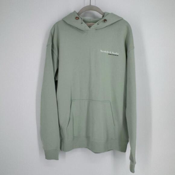Scotch & Soda Tops - Scotch & Soda hooded sweatshirt womens medium M mint green hoodie athletic